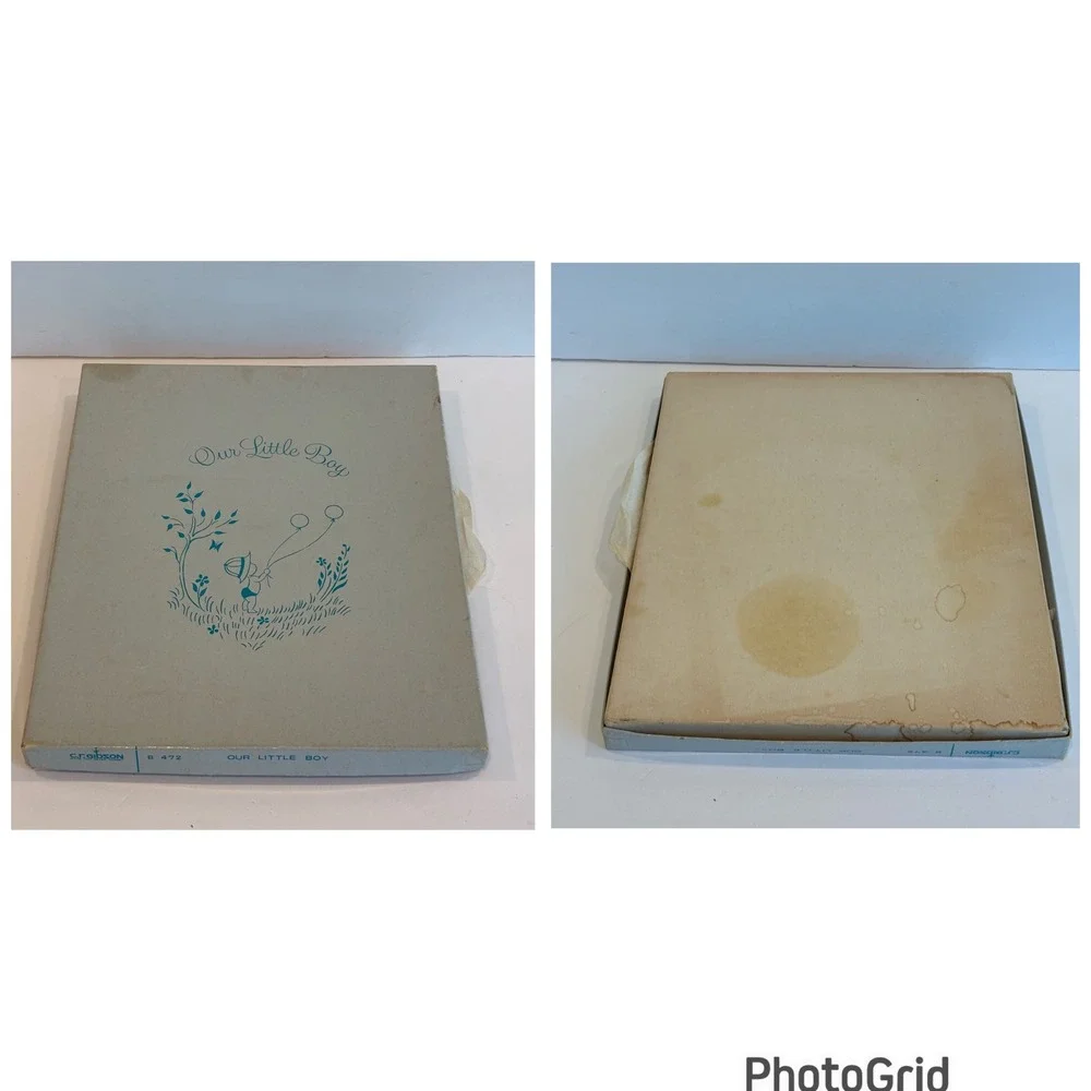 Vintage Our Little Boy Baby Book Stina Nagel Illustrations Blue New 1960s